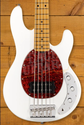 Sterling RAY25CA StingRay Classic 5 Bass - Olympic White