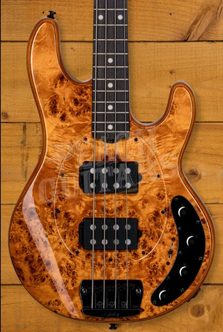 Sterling RAY34HHPB StingRay HH Bass - Burled Amber
