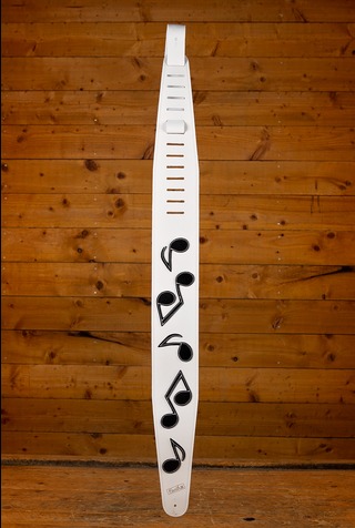 Earth III SRV Authentic Music Note Strap - White