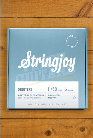 Stringjoy Orbiters Coated Nickel Electric Guitar Strings - Balanced Medium 11-50