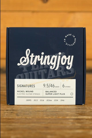 Stringjoy Signatures Nickel Wound Electric Guitar Strings - Balanced Super Light Plus 9.5-46
