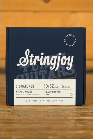 Stringjoy Signatures Nickel Wound Electric Guitar Strings - Heavy Bottom Light Gauge 10-52