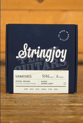 Stringjoy Signatures Nickel Wound Electric Guitar Strings - Husky Super Light 9-46
