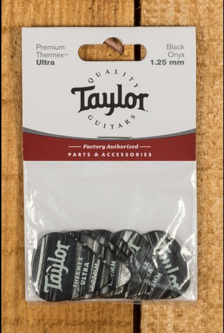 Taylor Premium 351 Thermex Ultra Picks Black Onyx 1.25