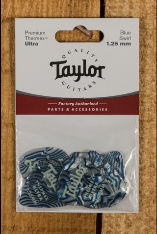 Taylor Premium 351 Thermex Ultra Picks Blue Swirl 1.25