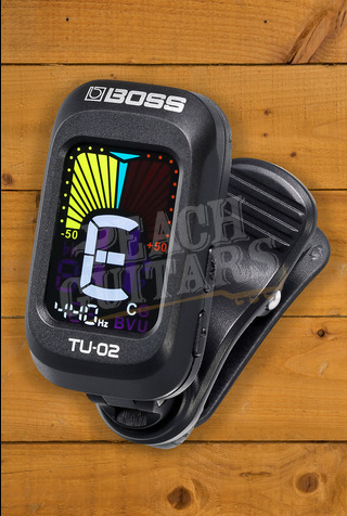 Boss TU-02 Clip-on Tuner with High-contrast Color Display