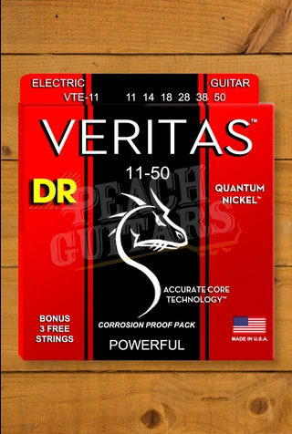 DR Veritas Coated Core Quantum Nickel Electric Guitar Strings - 11-50