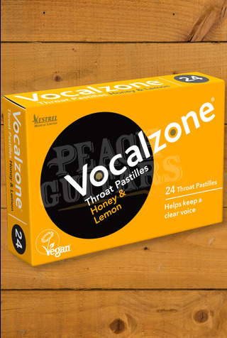 Vocalzone Throat Pastilles | Honey & Lemon - Pack Of 24