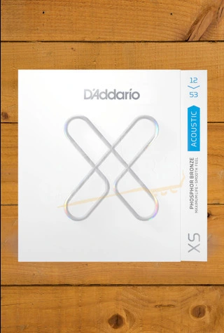 D'Addario XSAPB1253 Coated Phosphor Bronze Acoustic Guitar Strings - 12-53