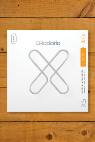 D'Addario XSE1046-3P Coated Nickel Wound Electric Guitar Strings - 10-46 - 3 Sets