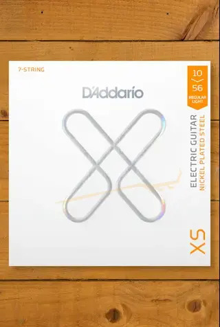 D'Addario XSE1056 Coated Nickel Wound 7-String Electric Guitar Strings - 10-56