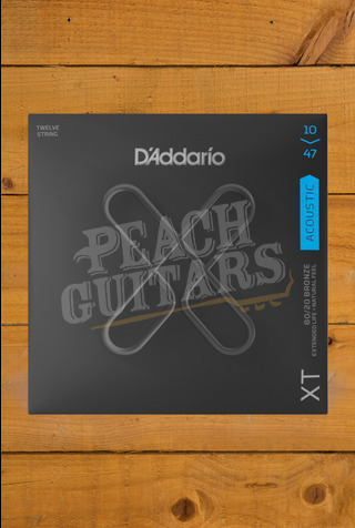 D'Addario Acoustic Strings | XT 80/20 Bronze - Light - 10-47 - 12-String
