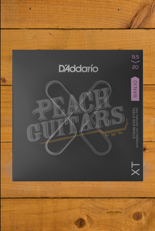 D'Addario Banjo Strings | XT Stainless Steel - Custom Light - 9.5-20 - 5-String