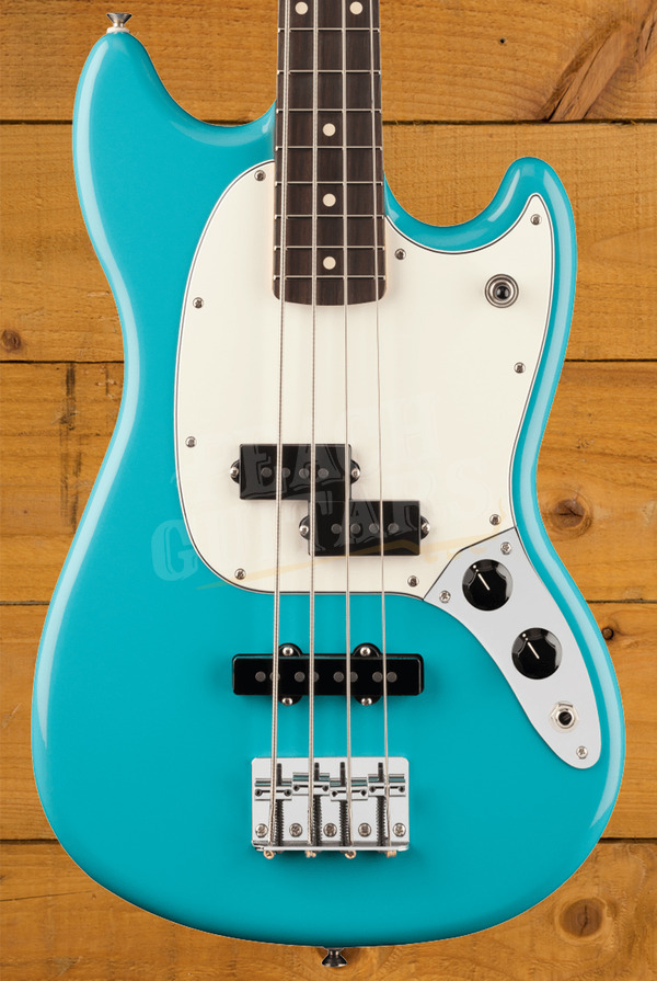 Fender Player II Mustang Bass PJ | Aquatone Blue