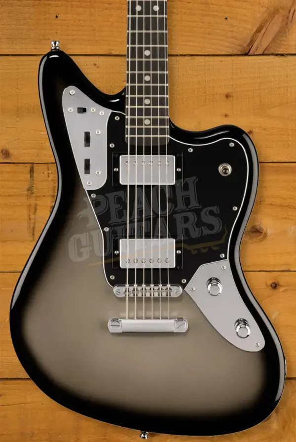 Fender Limited Edition Player Fusion Jaguar Baritone - Ebony - Silverburst