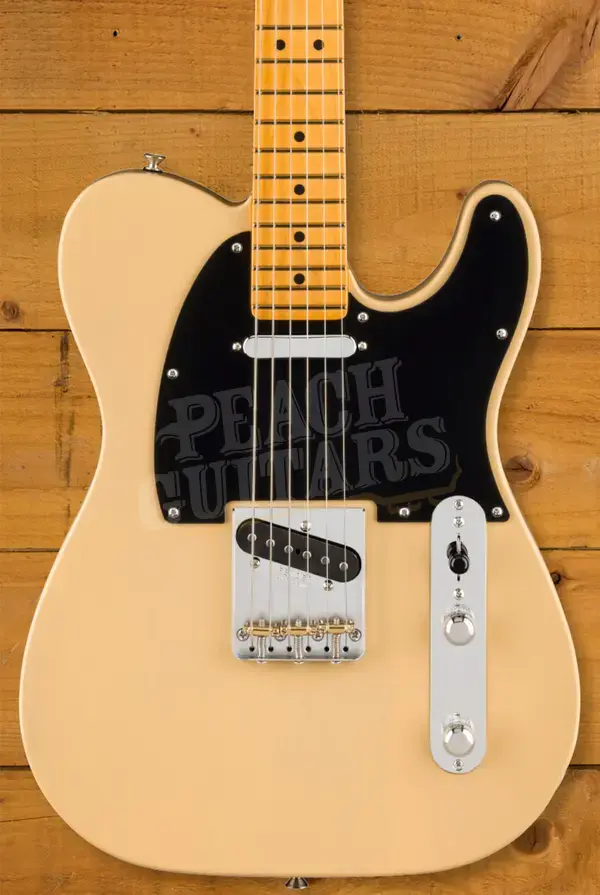 Fender Limited American Professional Classic Telecaster Silent System - Maple - Vintage Blonde