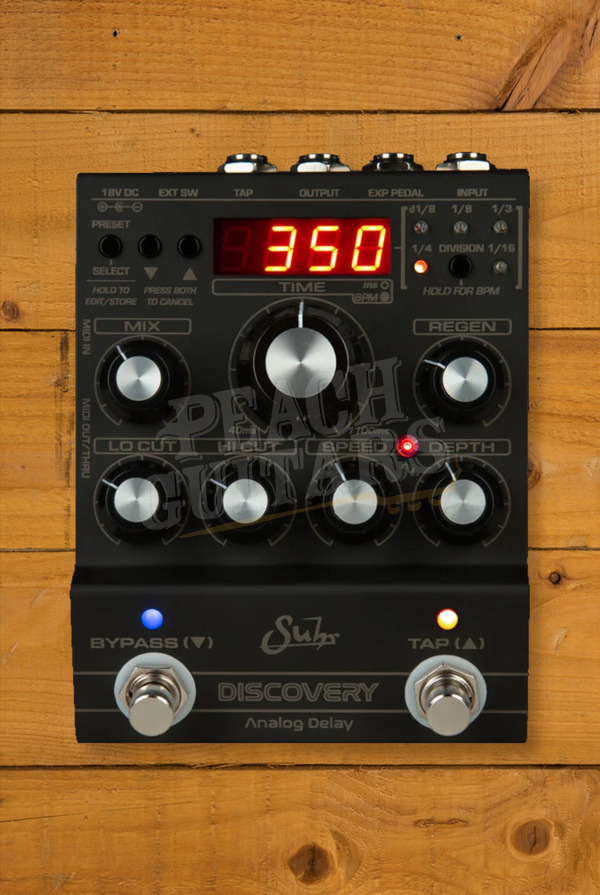 Suhr Dark Discovery Analogue Delay - Black Cerakote Edition