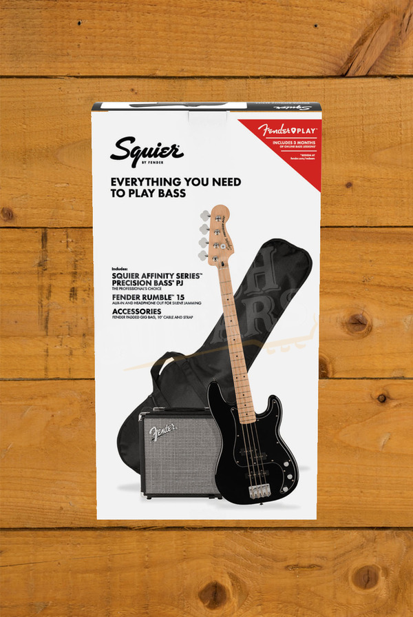 Squier Affinity Precision Bass PJ Pack | Maple - Black