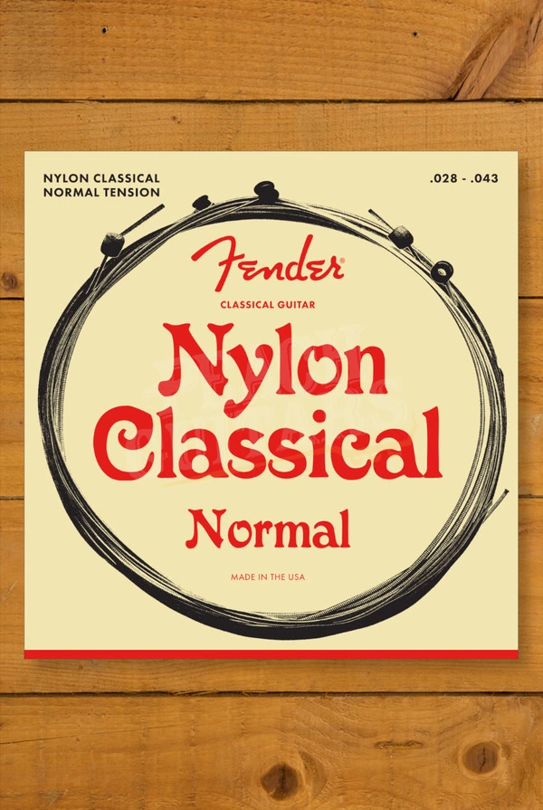 Fender 130 Nylon Classical Guitar Strings - Clear/Silver Ball End - Gauges .028-.043
