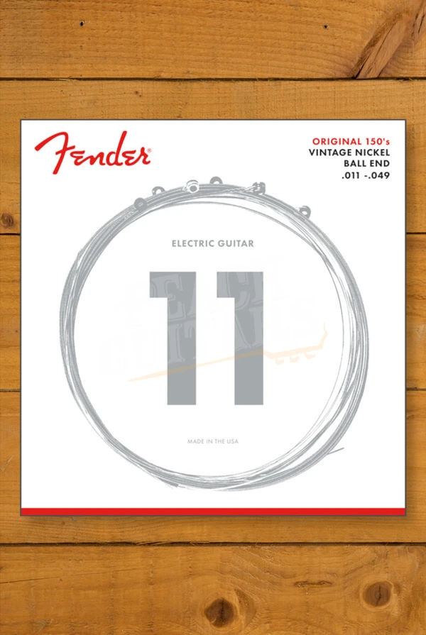 Fender Original 150M Pure Nickel Wound Electric Guitar Strings - Ball End - Gauges .011-.049