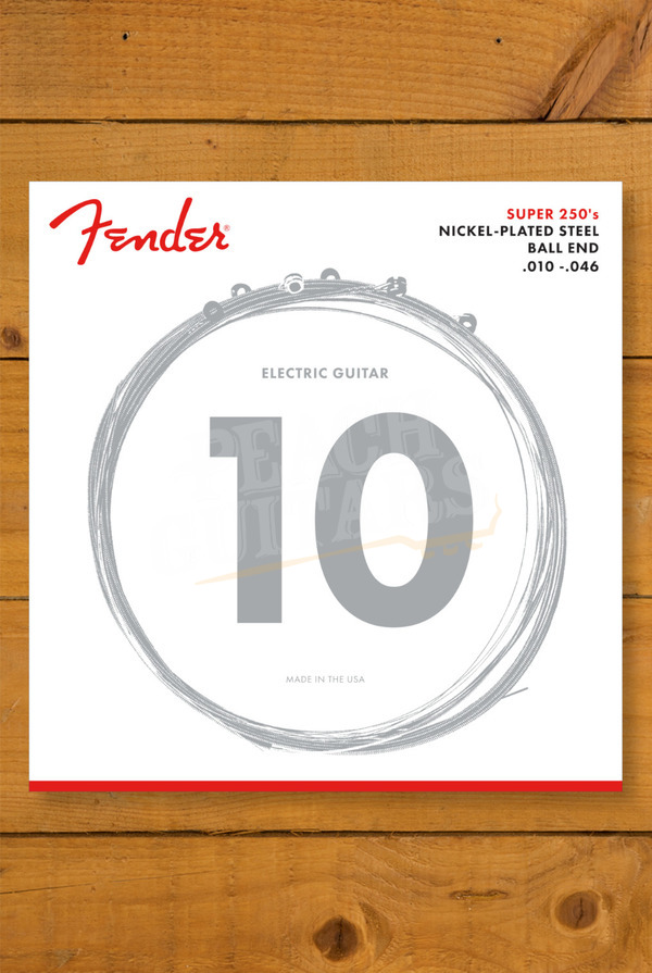 Fender Accessories | Super 250 Guitar Strings - Nickel Plated Steel - 250R - 10-46