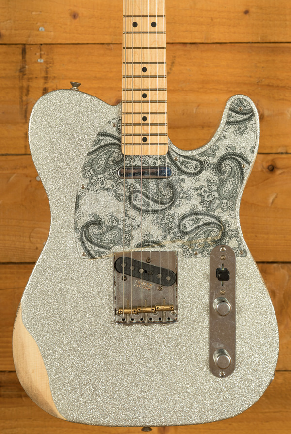 Fender Brad Paisley Road Worn Telecaster | Maple - Silver Sparkle