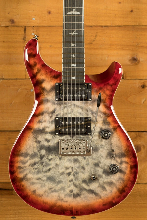PRS SE Custom | Custom 24-08 Quilt - Charcoal Cherry Burst