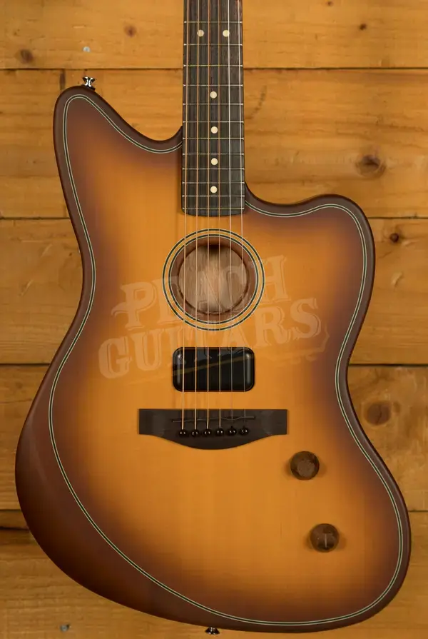 Fender Acoustasonic Standard Jazzmaster - Rosewood - Honey Burst