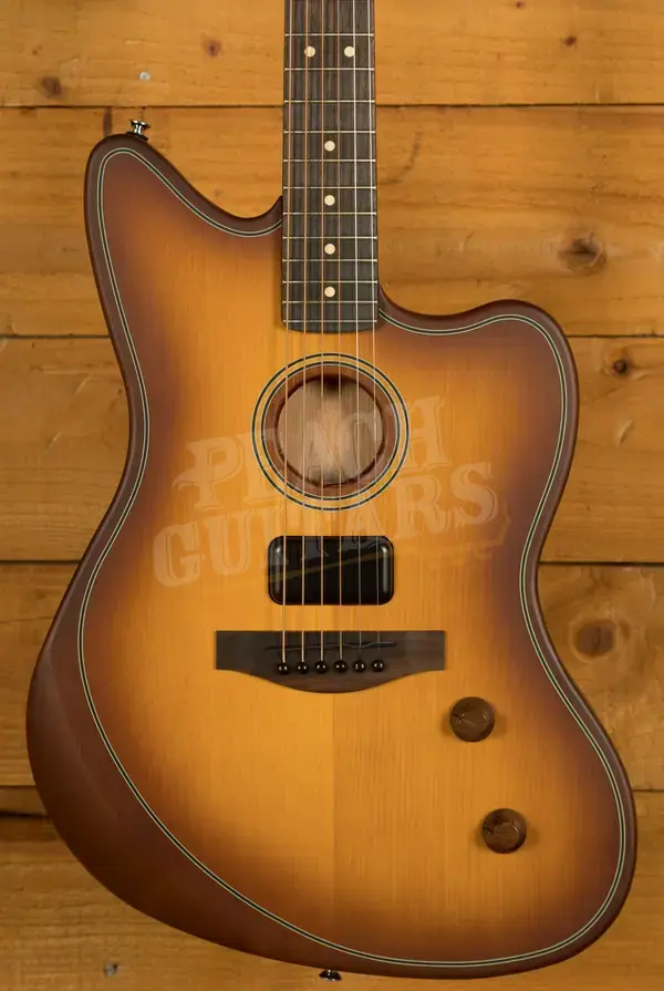 Fender Acoustasonic Standard Jazzmaster - Rosewood - Honey Burst