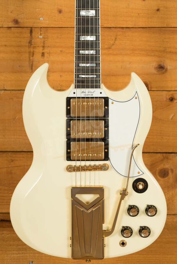 Gibson Custom 60th Anniversary 1961 Les Paul SG Custom With Sideways Vibrola | Polaris White *Used*