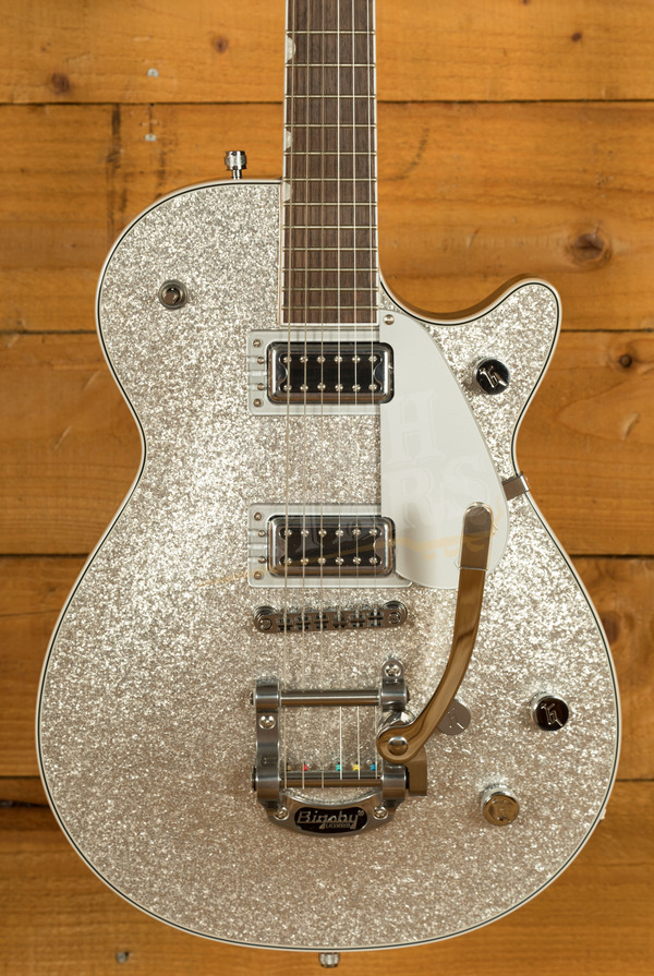 Gretsch G5230T Electromatic Sparkle Jet FT Single-Cut Silver Sparkle