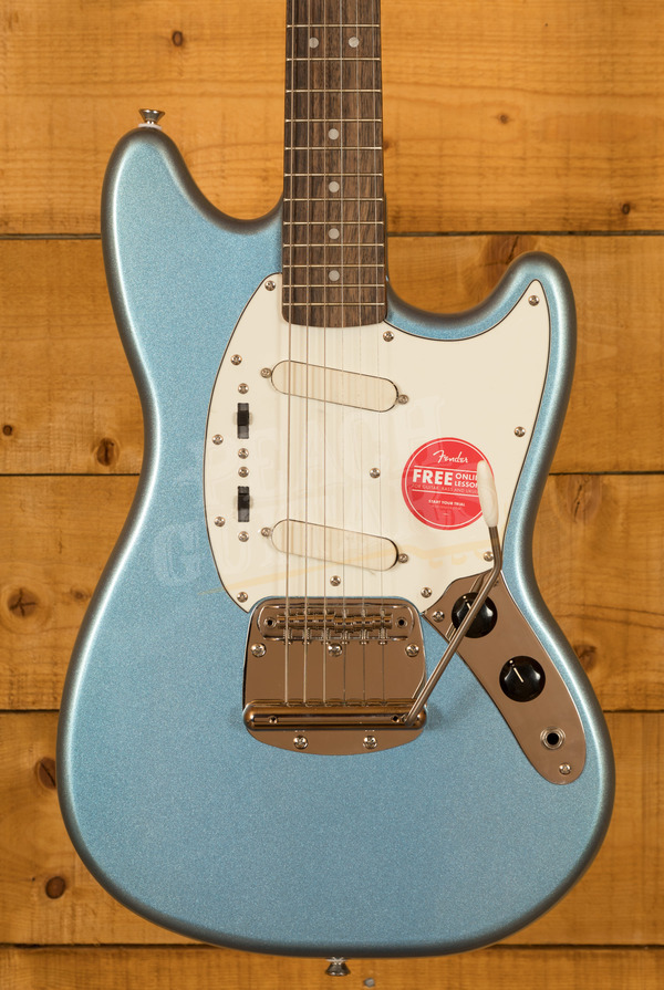 Squier FSR Classic Vibe '60s Mustang | Laurel - Lake Placid Blue - Peach  Guitars