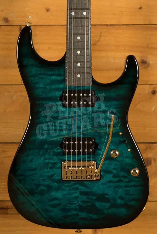 Suhr Standard Thin Burst Limited Edition - Trans Teal