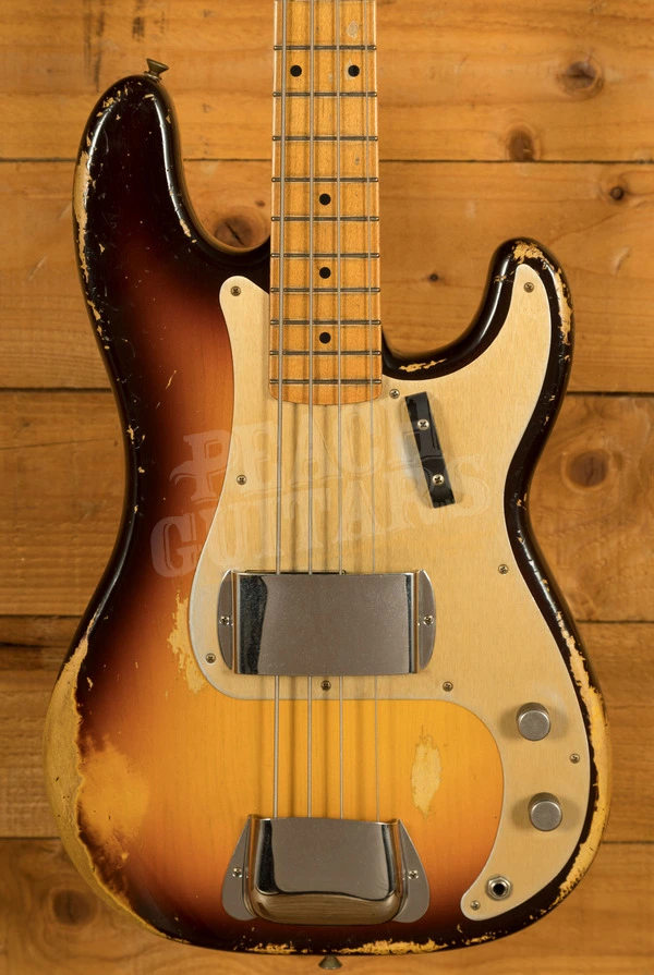 Fender Custom Shop Masterbuilt Levi Perry 58 P-Bass - Heavy Relic Faded Chocolate 3-Tone Sunburst