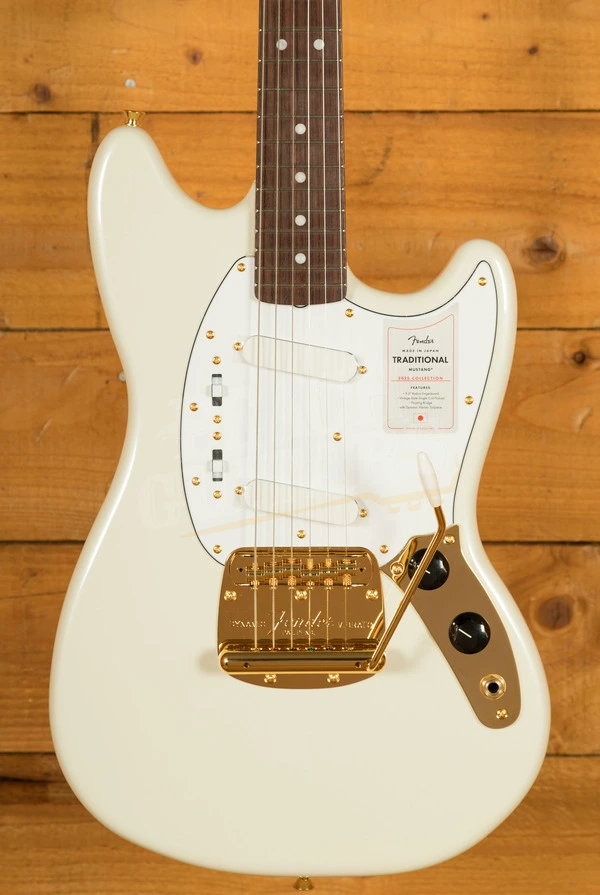 Fender Made In Japan Traditional 2025 Collection 60s Mustang - Rosewood - White Pearl