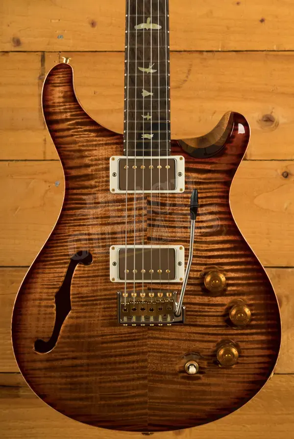 PRS Wood Library DGT Semi-Hollow Custom Colour w/Stained Flame Maple Neck