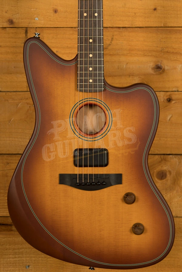 Fender Acoustasonic Standard Jazzmaster - Rosewood - Honey Burst