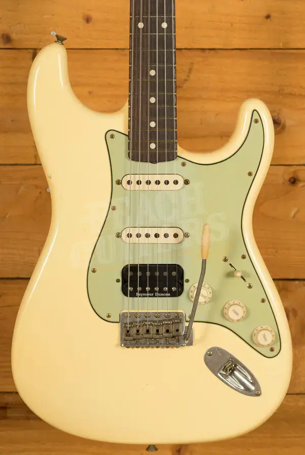 Fender Custom Shop 60 HSS Strat - Journeyman Relic Aged Vintage White