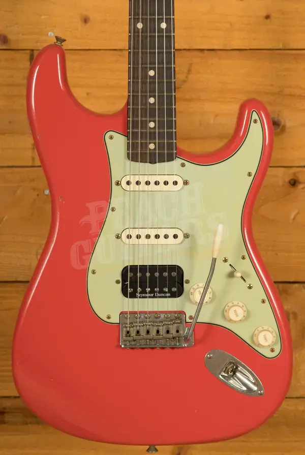 Fender Custom Shop 60 HSS Strat - Journeyman Relic Fiesta Red