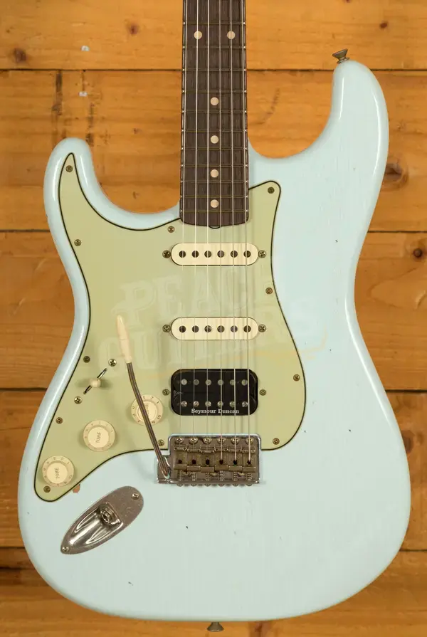 Fender Custom Shop 60 HSS Strat Left-Handed - Journeyman Relic Sonic Blue