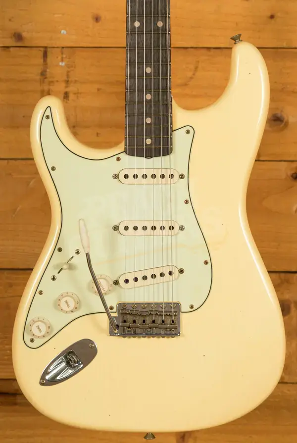 Fender Custom Shop 60 Strat Left-Handed - Journeyman Relic Aged Vintage White