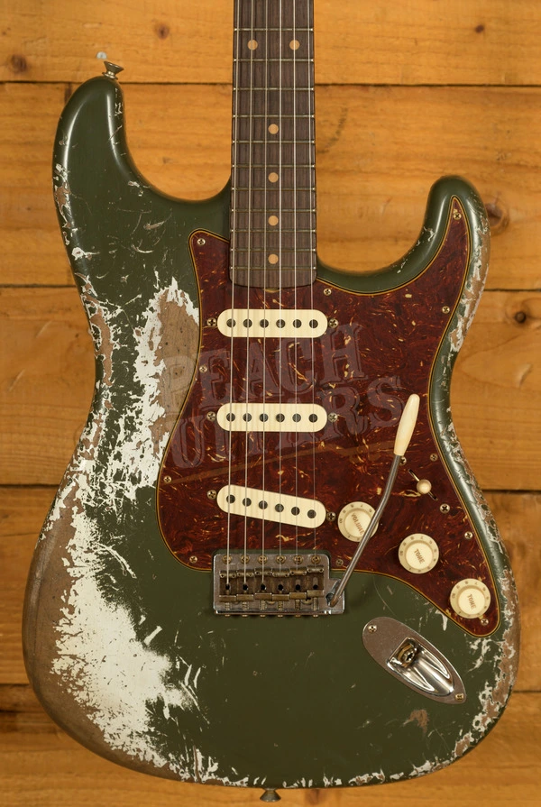 Fender Custom Shop Limited 60 Strat - Super Heavy Relic Aged Olive Green