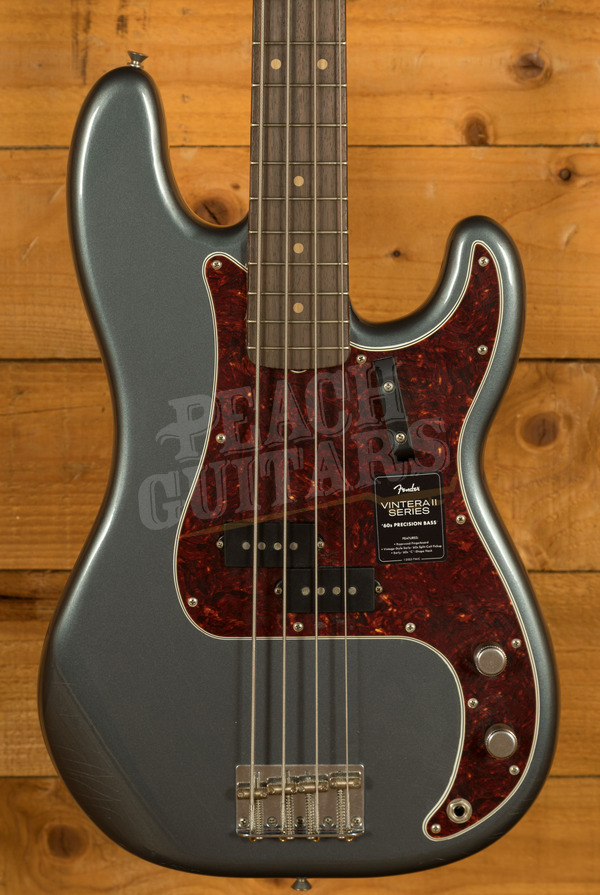 Fender Vintera II Road Worn '60s Precision Bass - Rosewood - Charcoal Frost Metallic
