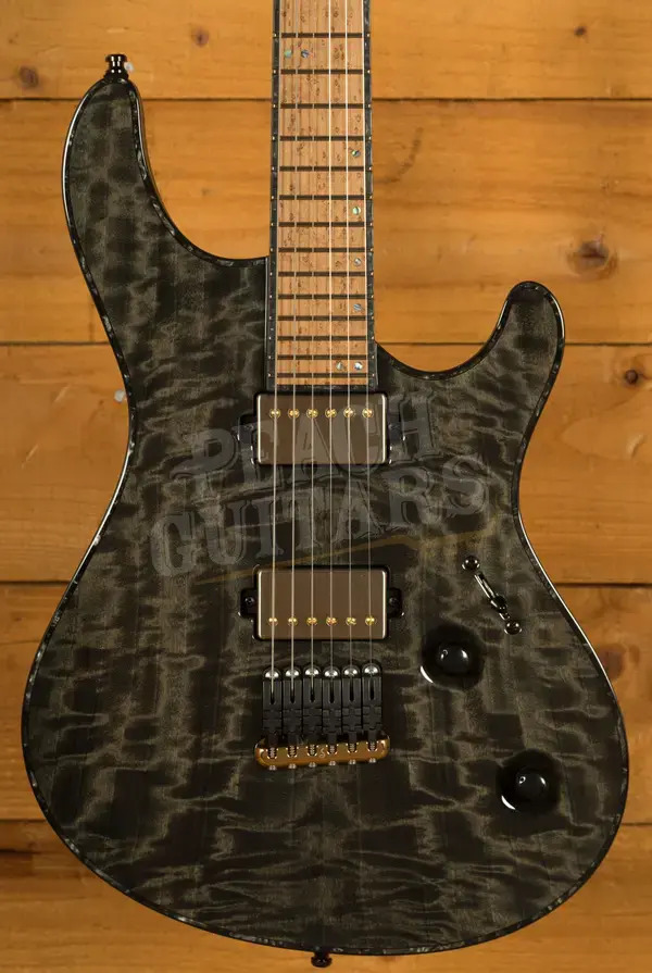 Mayones Regius 6 - TEW Birdseye Maple - Trans Graphite Gloss