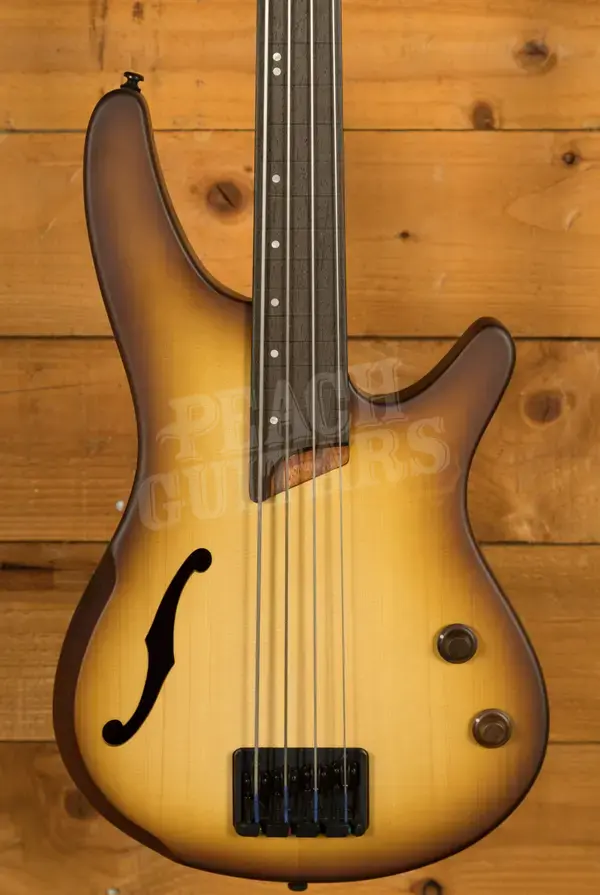 Ibanez SR Workshop Basses | SRH500F - Natural Browned Burst Flat