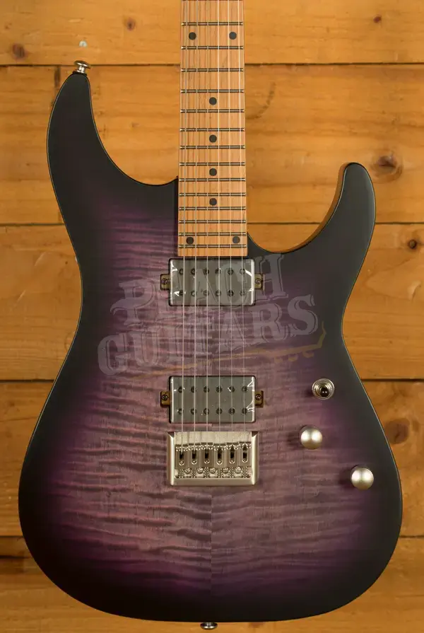 Schecter C-1 Standard Plus - Roasted Maple - Transparent Purple Burst