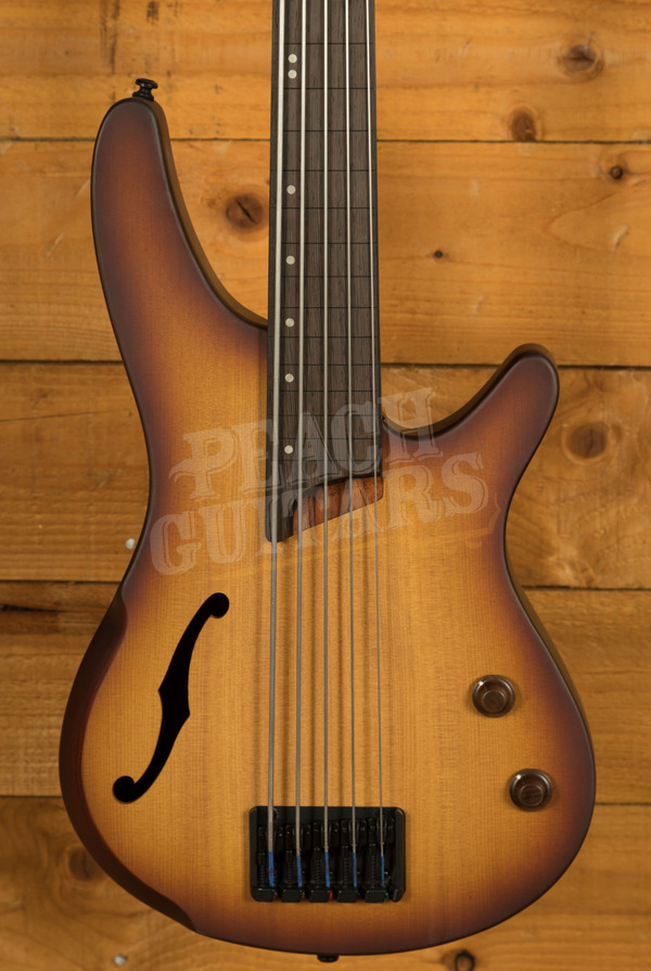 Ibanez SRH505F-NNF - 5-String - Natural Brown Burst Flat