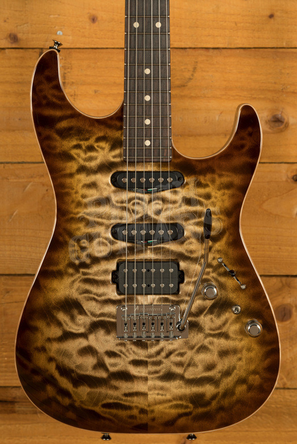 Tom Anderson Drop Top | Natural Mocha Burst w/Binding