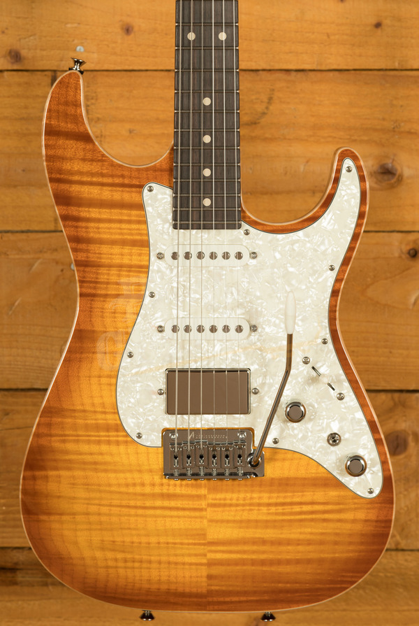 Tom Anderson Hollow Drop Top Classic | Honey Burst w/Binding