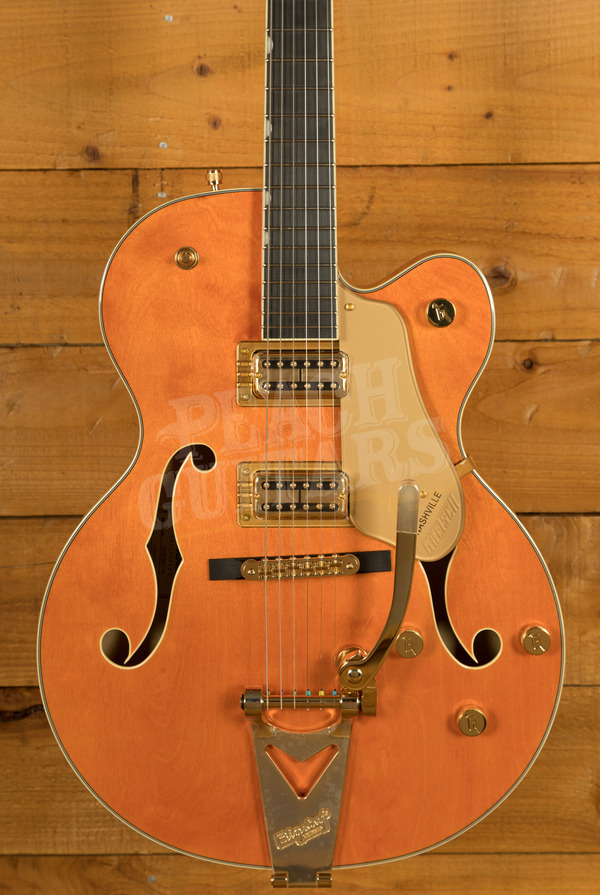 Gretsch Synchromatic Nashville Hollow Body Single-Cut with Bigsby - Ebony - 50's Orange Stain
